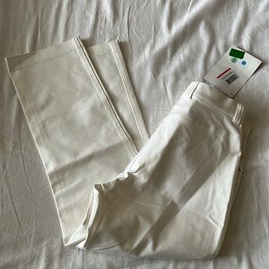 Esca da women’s white trouser cropped pants sz 34